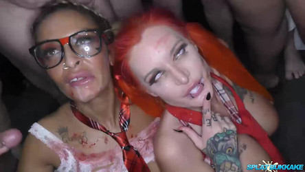 [SplatBukkake.com _ UKxxxPass.com] 2019-11-29 - AlexxaVice, Talula Thomas - Halloween bukkake - Part 2 720p.mp4